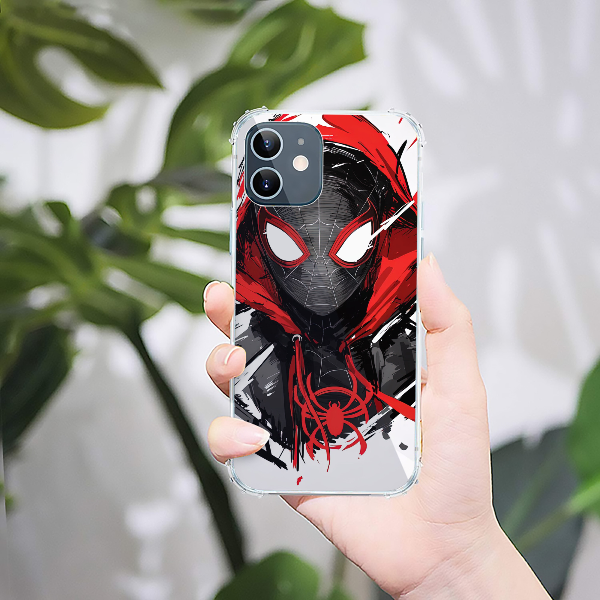 （画像用） Spider Man スパイダーマン 【iPhone 12シリーズ対応】透明スマホケース（クリアソフトケース）
